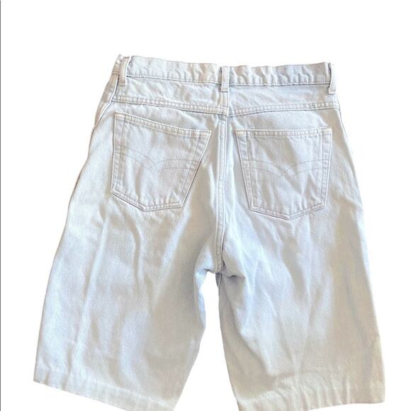 Vintage Bugle Boy Cut Off High Rise Cotton Jean Shorts size 29 waist - Picture 6 of 8